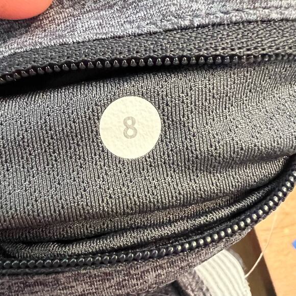 Lululemon Leggings Run Inspire Crop Gray Size 8 Athletica Athletic - Picture 5 of 10